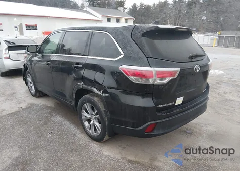 2015 Toyota Highlander Xle V6 from USA, damaged, VIN 5TDJKRFH1FS176948
